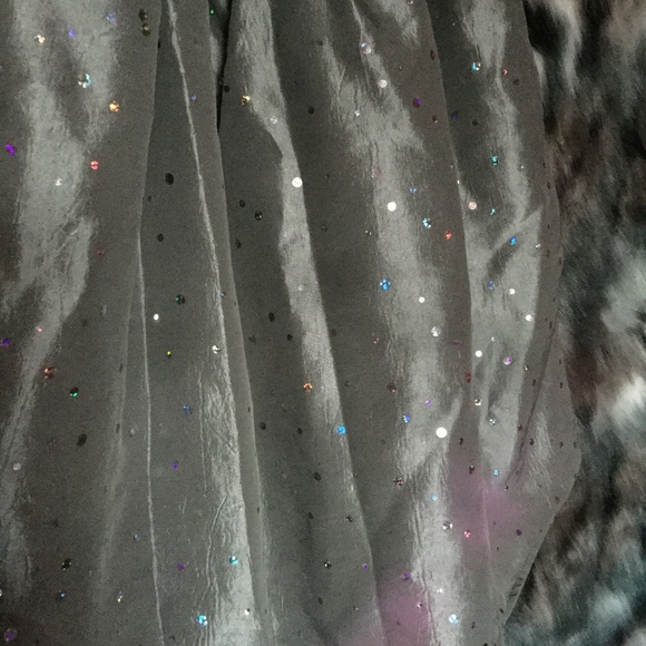 GRAY METALLIC FORMAL/ HOLIDAY PARTY GIRLS DRESS - Picture 5 of 8